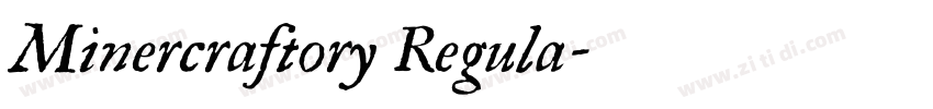 Minercraftory Regula字体转换